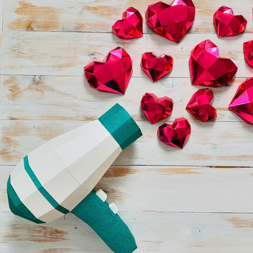 Hair Dryer Paper Art