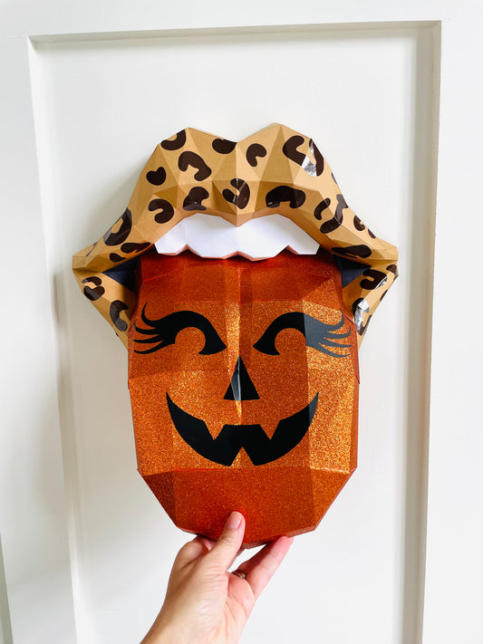 Pumpkin face tongue lip - Pucker Up Lips and Accessories