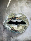 Mirror tiled lip art-DISCO LIPS - Pucker Up Lips and Accessories