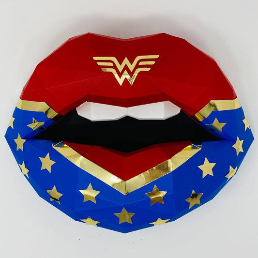 Wonder Women Inspired Paper Lips - Pucker Up Lips and Accessories