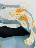 Paper Lips Koi Fish Wall Art for Home Office or Salon | Zen Lippies for Classy Fashion Lover | Gift for Makeup Artist - Pucker Up Lips and Accessories