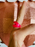 Chunky Resin Fashion Lip ring - Pucker Up Lips and Accessories