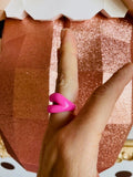 Chunky Resin Fashion Lip ring - Pucker Up Lips and Accessories