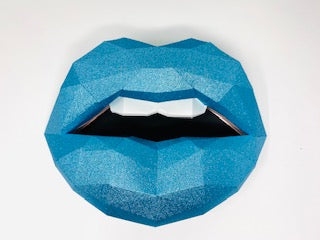 Paper Lips Full Glitter Wall Art for Home Office - Choose your colour - Pucker Up Lips and Accessories