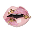 Lips bee hive inspired art  Wall Art for Home Office or Salon |  Fashion Lover | Gift for Makeup Artist - Pucker Up Lips and Accessories