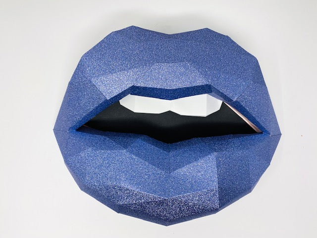 Paper Lips Full Glitter Wall Art for Home Office - Choose your colour - Pucker Up Lips and Accessories