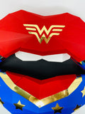 Wonder Women inspired lip art