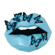 Paper Lips Butterfly away Wall Art for Home Office or Salon |  Fashion Lover | Gift for Makeup Artist