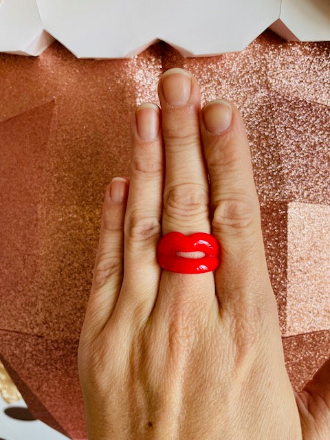 Chunky Resin Fashion Lip ring