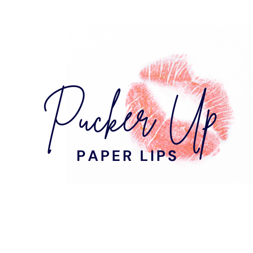 Paper Lips Custom Wall Art for Home Office or Salon |  Fashion Lover | Gift for Makeup Artist - Pucker Up Lips and Accessories