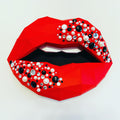 Crystals paper lips  Wall Art for Home Office or Salon |  Fashion Lover | Gift for Makeup Artist - Pucker Up Lips and Accessories