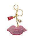 Red Fashion Sexy Lips Keychain Bag Charm Pendant - Pucker Up Lips and Accessories
