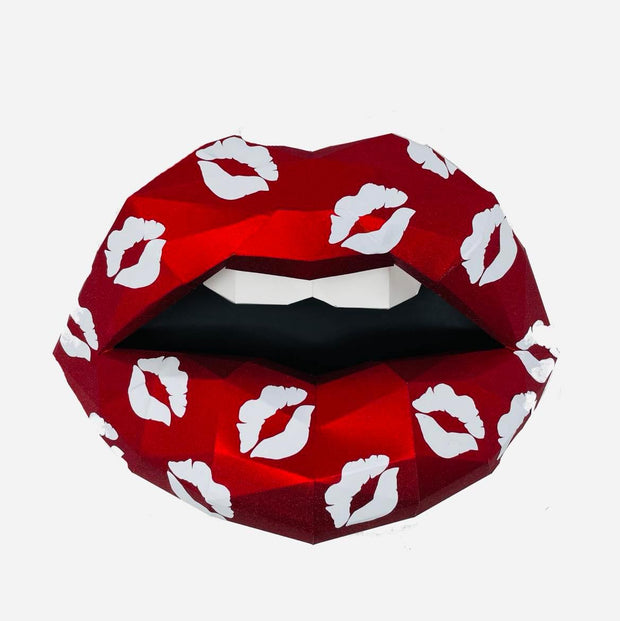 Kisses inspired paper lips  Wall Art for Home Office or Salon |  Fashion Lover | Gift for Makeup Artist