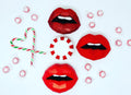 Ultra Mini lips in a set of three for you or to share - Pucker Up Lips and Accessories