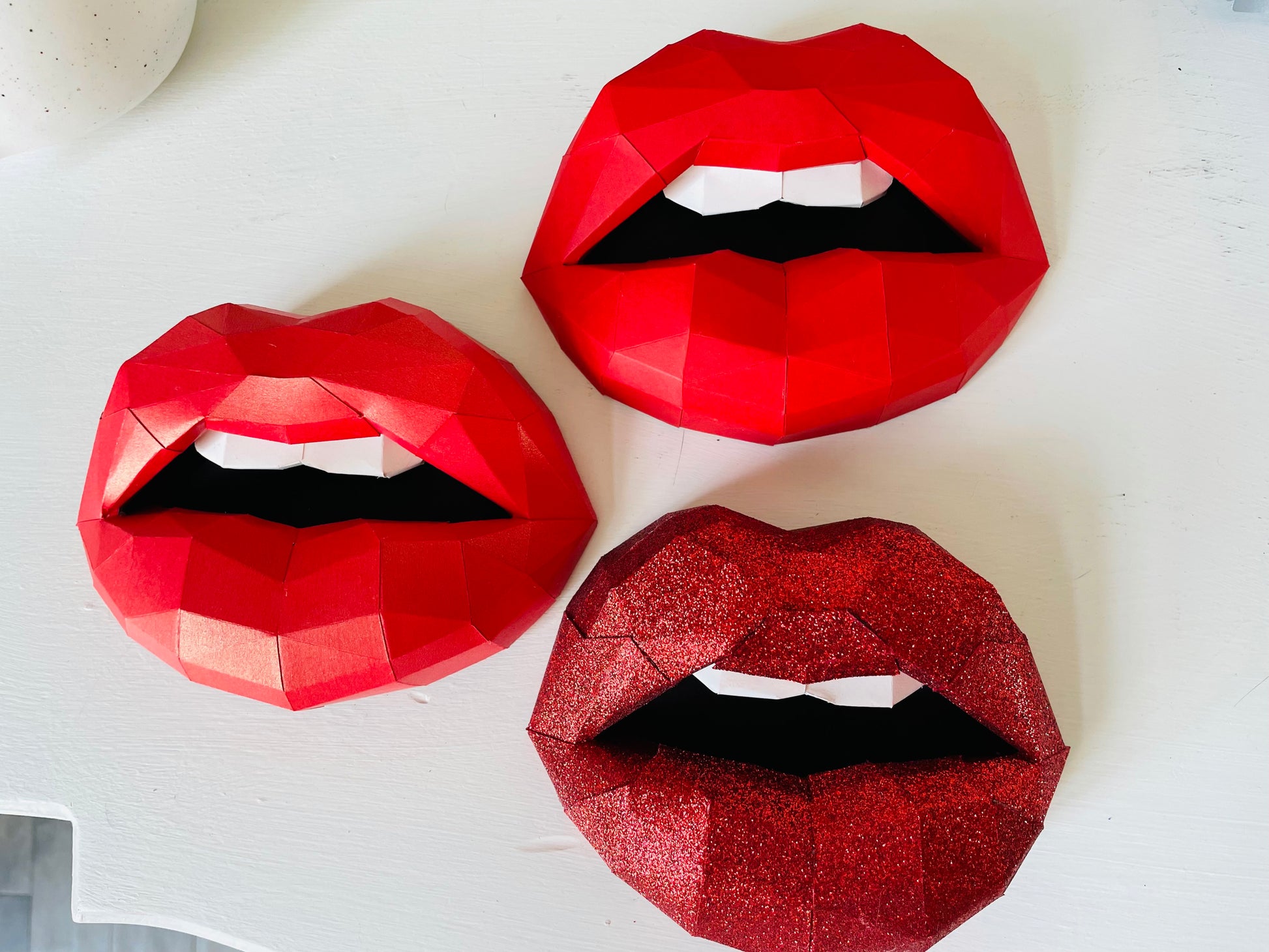 Ultra Mini lips in a set of three for you or to share - Pucker Up Lips and Accessories